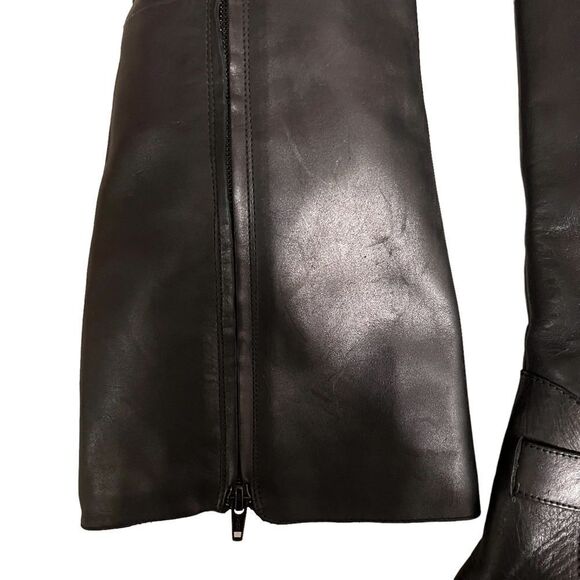 Clarks Tall Comfort Fashion Black Leather Boots Size 9.5 - Picture 5 of 12